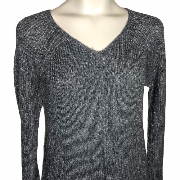 Soft Surrounding Sweater XS Lorelai Gray Silver - Picture 2 of 9